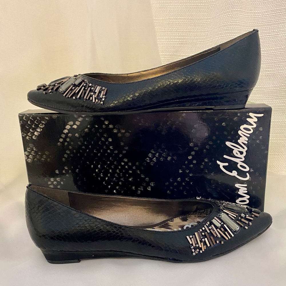 Sam Edelman Irela Embellished Leather Flats - Picture 4 of 11
